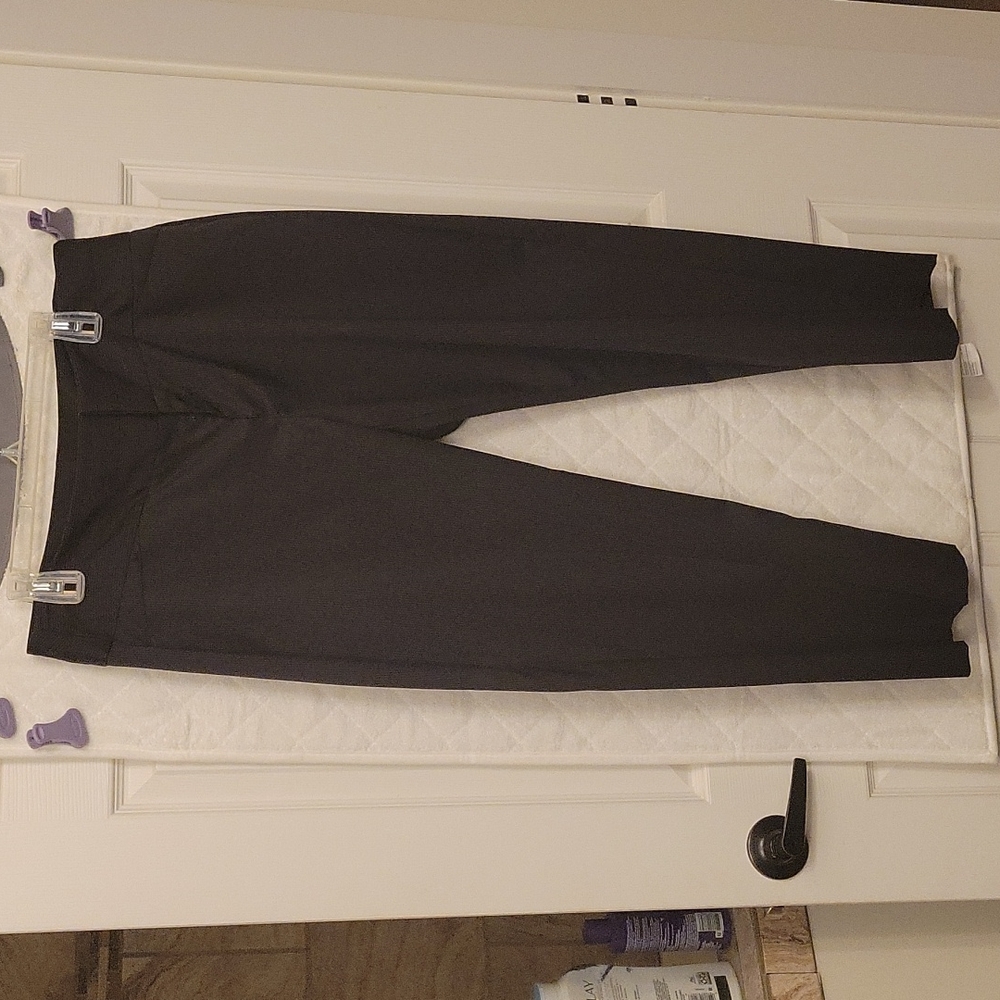 Black Capris with PinStripe